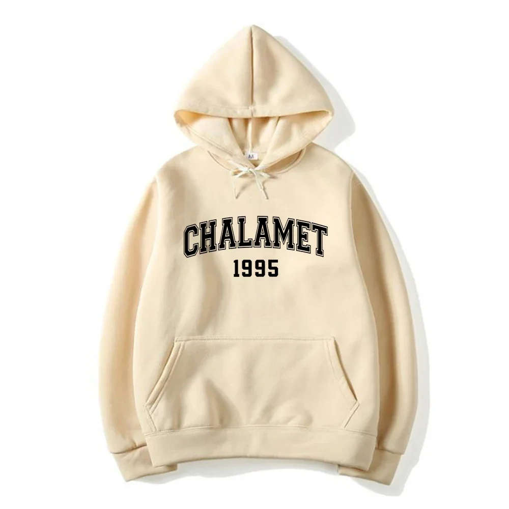 Chalamet 1995 Hoodie Timothee Chalamet Kapuzen pullover Unisex Kleidung Langarm Pullover lässig Hoodies Top Geschenk für Fans