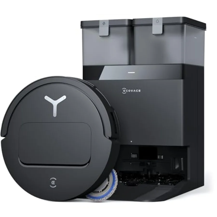DEEBOT T50 PRO Omni Robot Vacuum and Mop 3.19" Ultra-Slim 15 000Pa Suction ZeroTangle 2.0 TruEdge Edge Cleaning AIVI 3D Obstacl