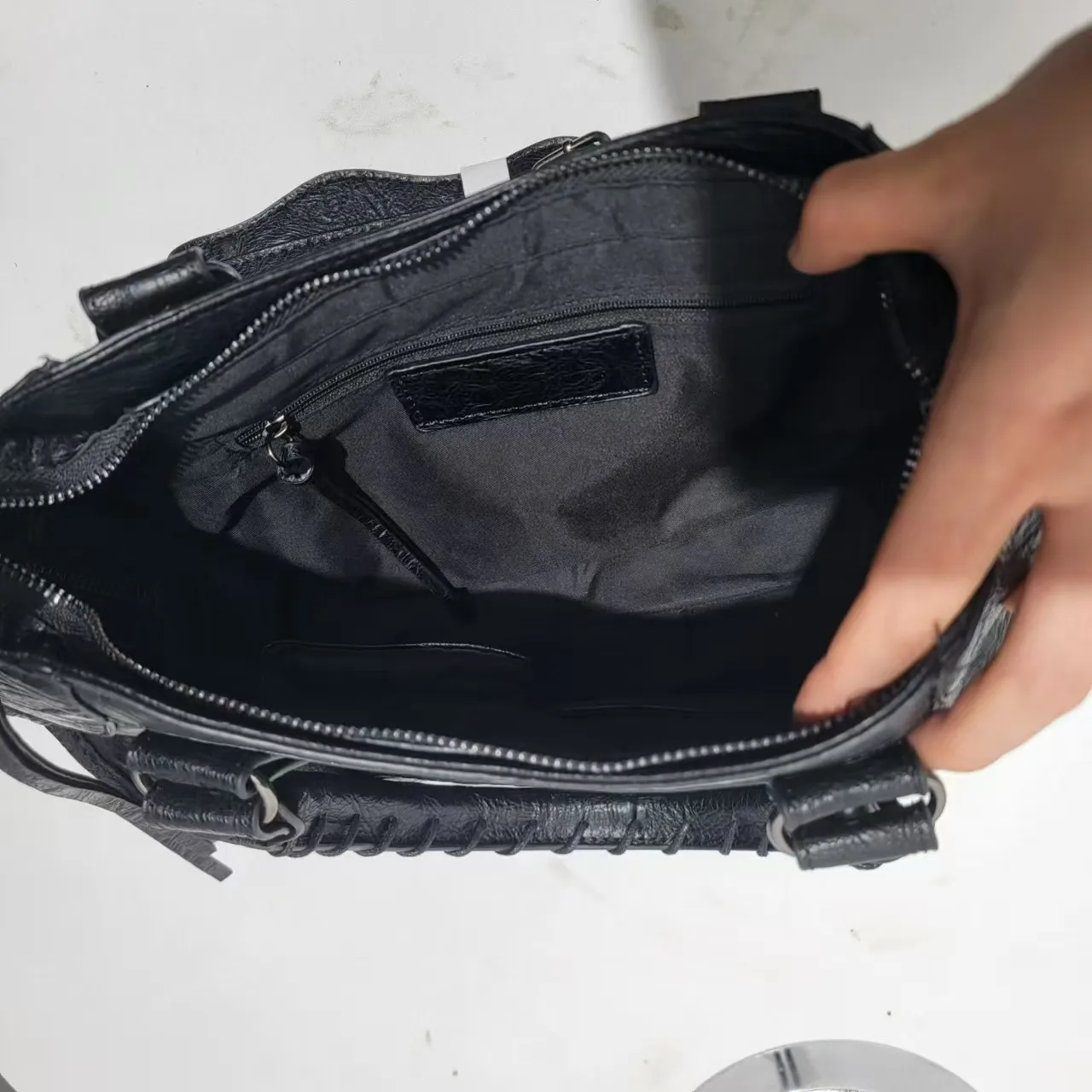 لا شعار نوعية جيدة 2025 وصول جديد حقائب اليد للنساء العلامة التجارية الشهيرة حقيبة كتف سيدة بولي Leather حقائب جلدية كروسبودي حقيبة دراجة نارية #6