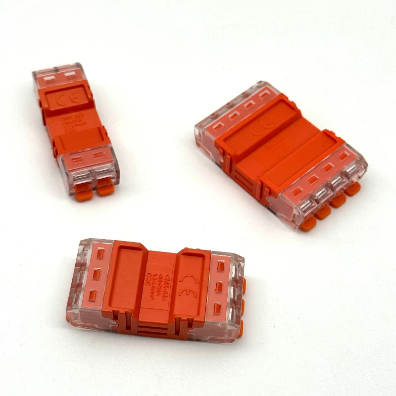 10pcsQuick Lever Splicing Wire Connectors 2/3/4 Pins CMK642 Compact Plugable Male Female Terminals Universal Blocks
