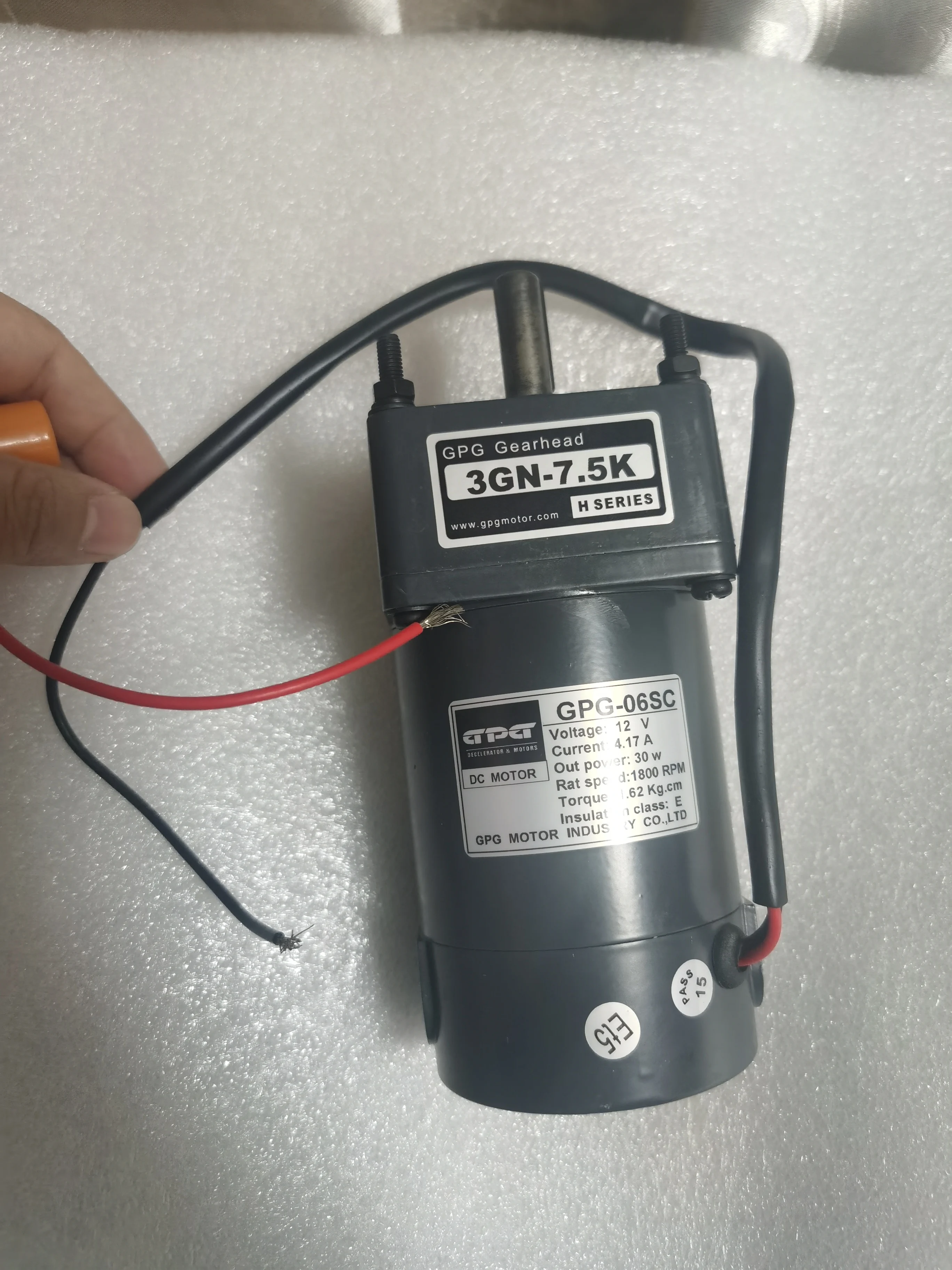 

GPG dc motor 3GN-7.5K gpg-06sc 12V 4.17A 30W 1800RPM