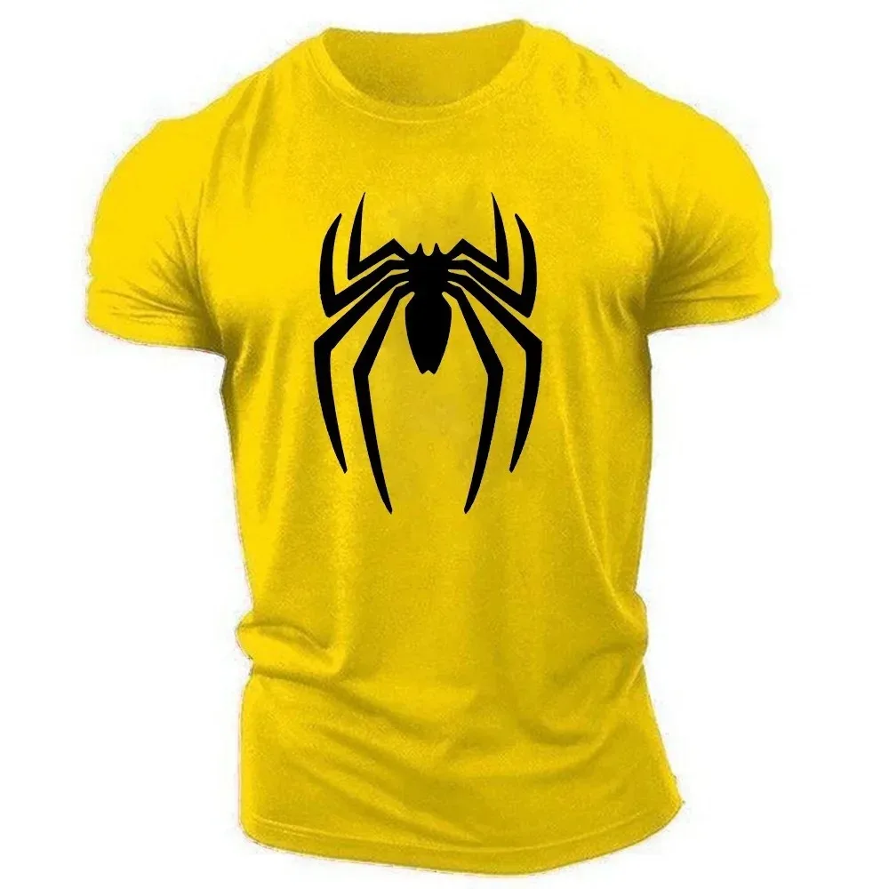 Summer Fashion T-shirt for Men Y2K Tops Sports Super Spider Printing T-shirt Short Sleeve Tee Women Fashion Round Neck Tops 2024