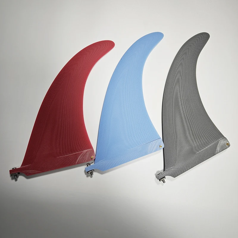 

8/9” Surf Tail Fin Single Pure Fiberglass Shark Fin Surfboard Multi-Color Rudder Increase Surf Balance Flexibility Tail Fin