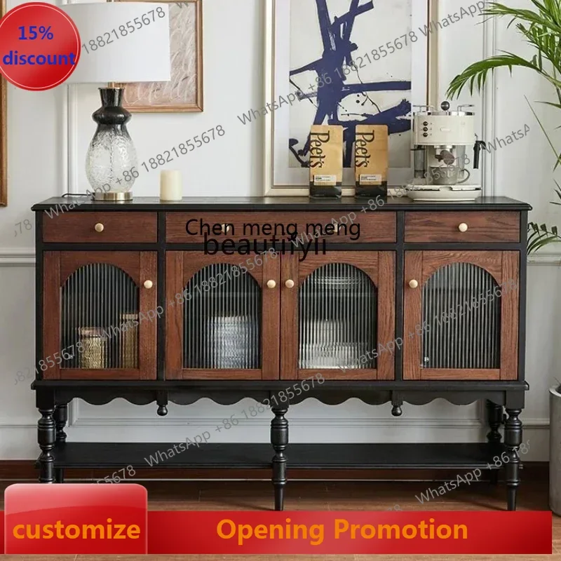 

ss7486 new styleFrench retro side cabinet against the wall station locker restaurant tea cabinet