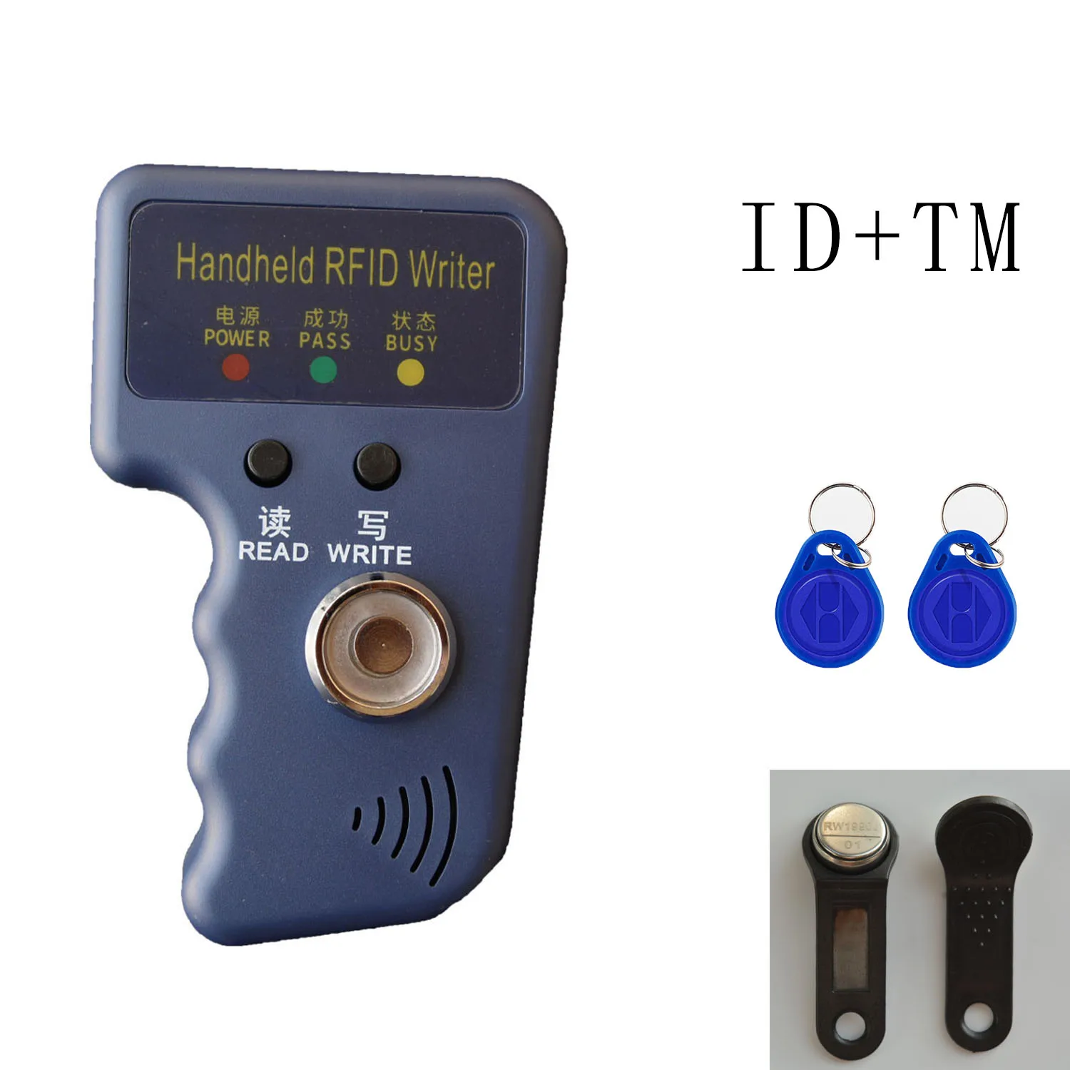 RW1990 TM 125 кГц RFID-дубликатор TM1990 ibutton DS-1990 I-Button Reader Ручной 125 кГц T5577 EM4305 EM4100 Ключи Тег-карта Копировальный аппарат