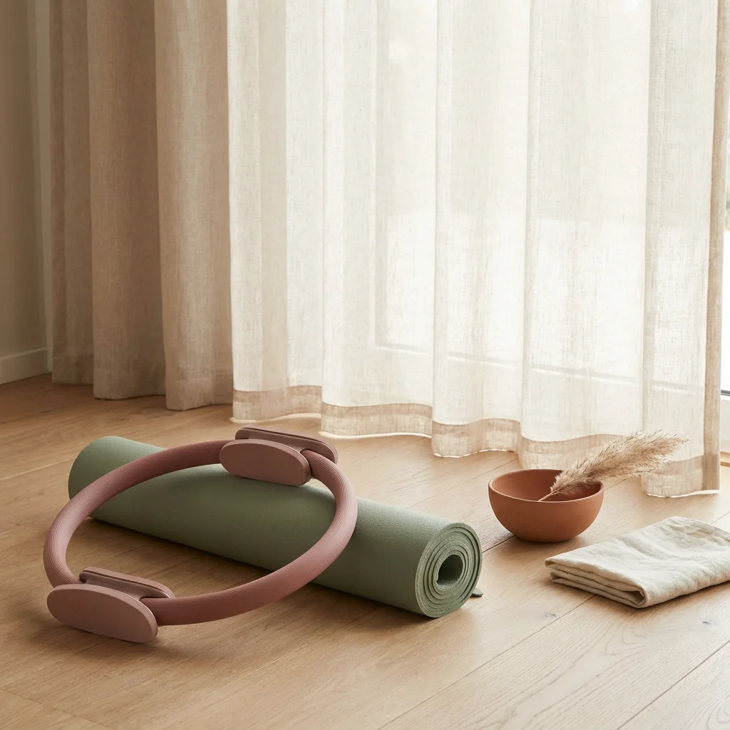 Rubber Pilates Ring Dual Pad 34-38cm Inner Thigh Core Yoga Pilates Ring