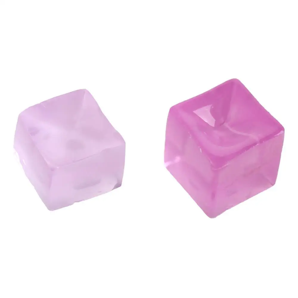 Cubo de gelo bonito bolas de cubo de gelo brinquedo gato pata mini bloco de gelo espremer brinquedo lento rebote cubo macio liberação brinquedos festa favores