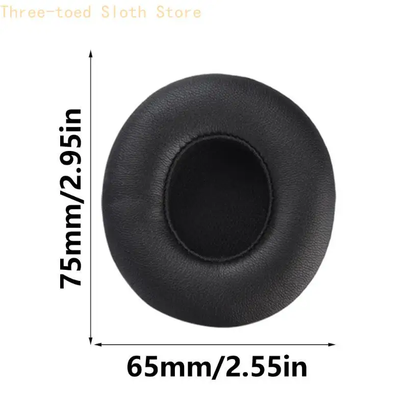 2pcs/par almohadilla para auriculares montados en cabeza con cubierta del auricular almohadilla mejorada