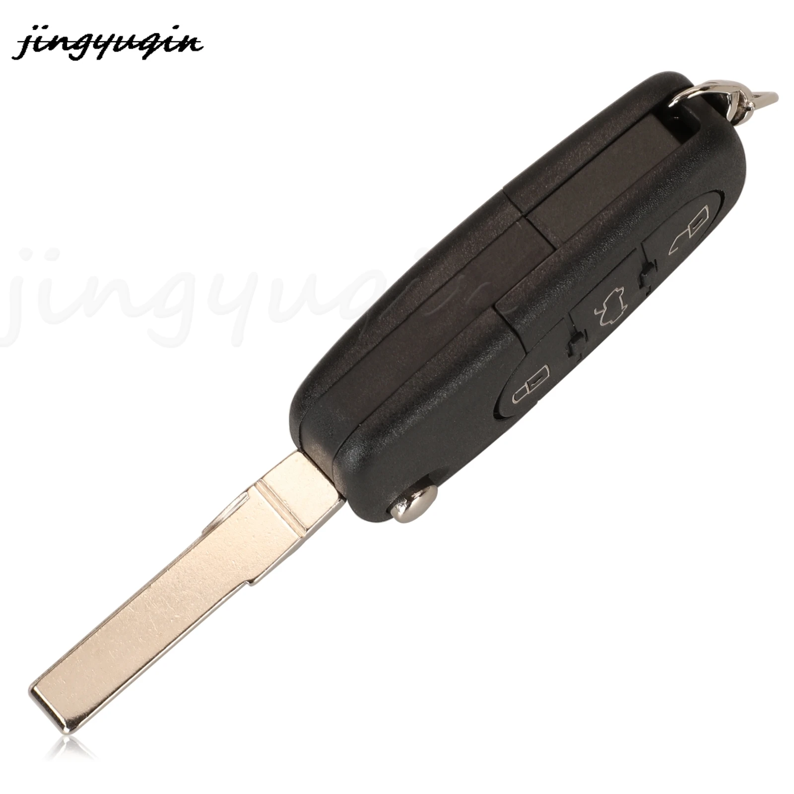 Jingyuqin 1J0959753B 3BTN Flip Remote Key Fob 433MHZ ID48 Chip For For Volkswagen VW Bora Passat Seat Skoda Car Accessories