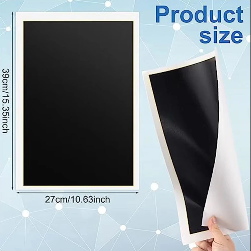 5pcs/set Black Laser Engraving Marking Paper 36x24cm High Visibility Easy Application for Metal Glass Ceramics Stone Crafting