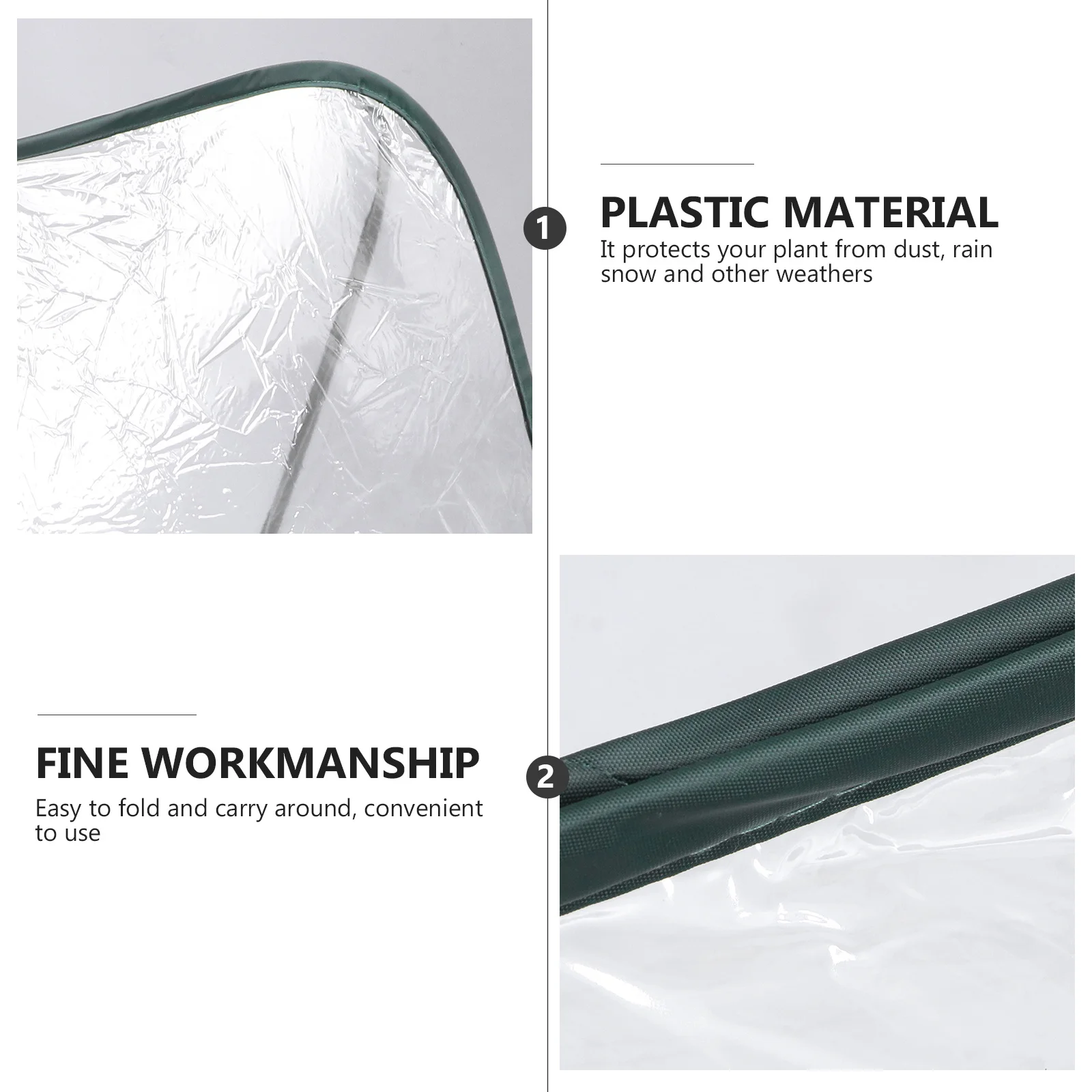 

1pc Mini Greenhouse Foldable Waterproof Garden Shelter For Plants Heat Preserving Cold Proof Rain Resistant Plant Protector