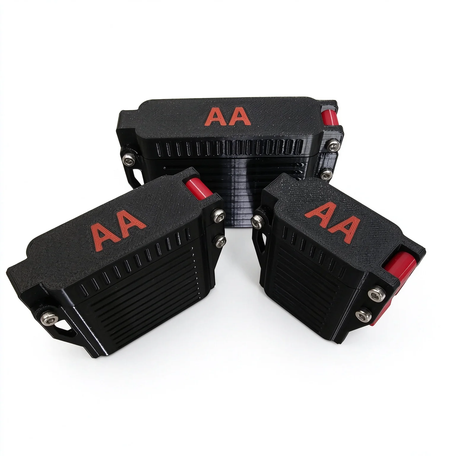 Portable Waterproof AA Battery Storage Box Outdoor Battery Holder Case for Camping Emergency Flashlight