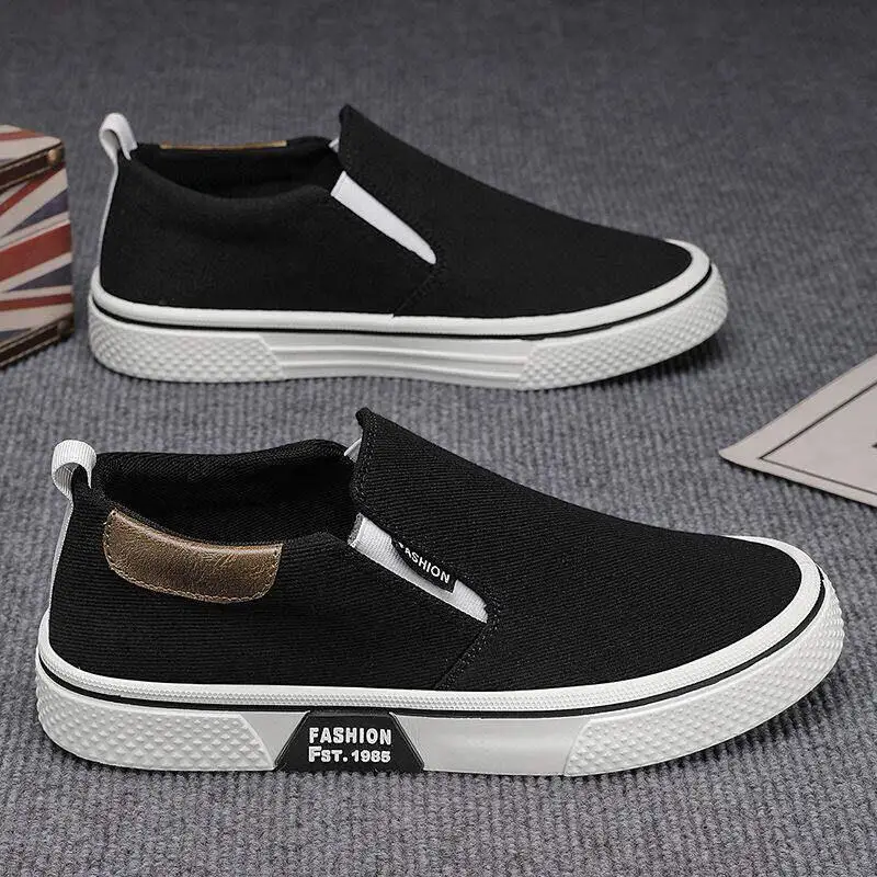 Casual Canvas Shoes for Men Summer 2026 New Sporty Flat Footbed Lightweight Soft Bottom Versatile Casual Low Top Sneakers