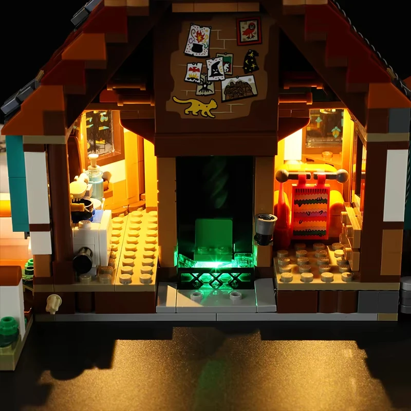 مجموعة إضاءة LED DIY لـ LEGO 76437 The Burrow مجموعة مكعبات البناء (إضاءة LED فقط، بدون نموذج كتل)
