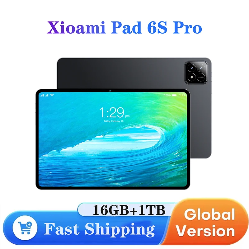 

Tab Global Version Origina Xioaml Pad 6S Pro Планшет 11 дюймов HD 4K Android 14 16 ГБ + 1 ТБ 20000 мАч 5G Dual SIM WiFi GPS Tablet PC