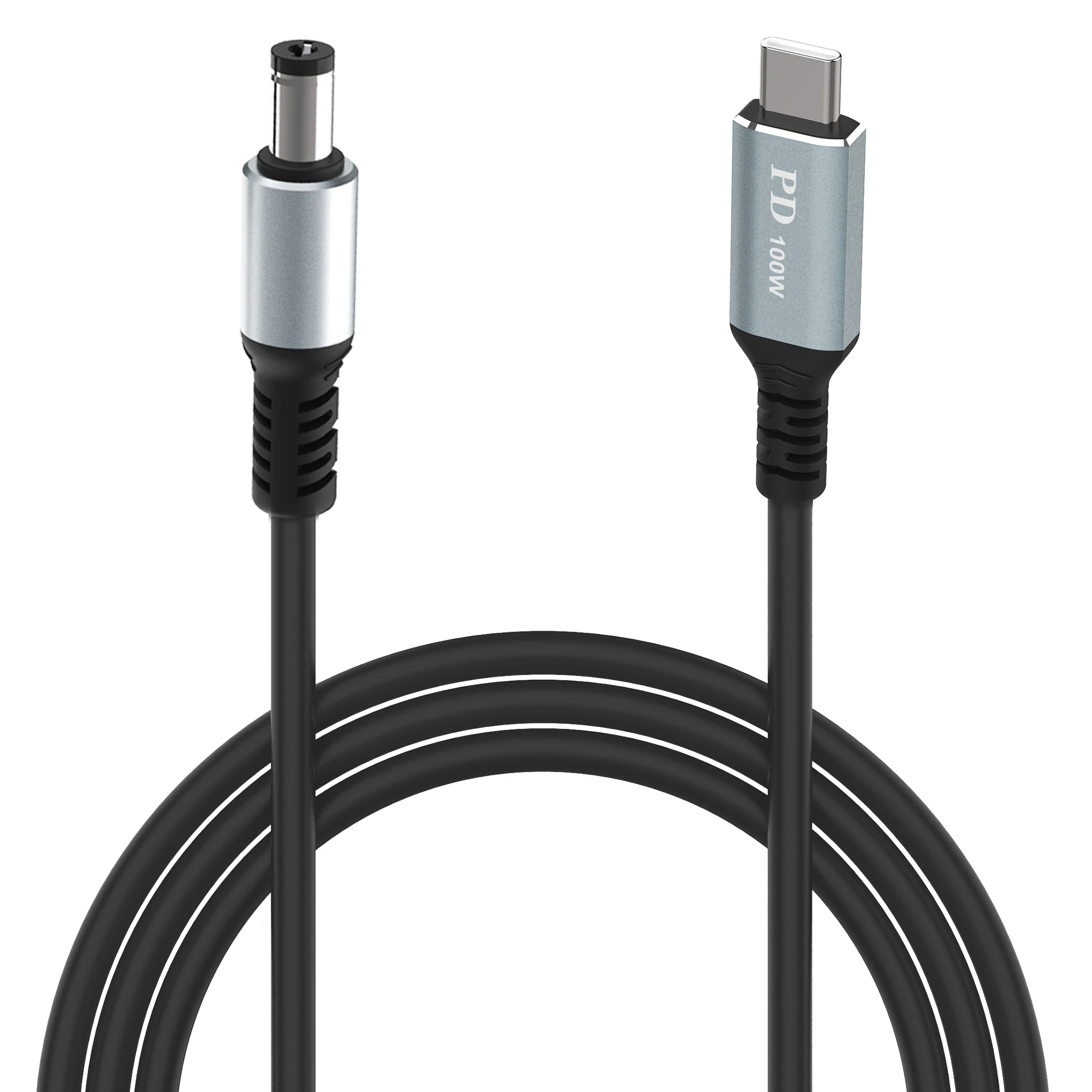 Przewód zasilający USB C do DC 5,5 x 2,1 mm do laptopa (5521), 20 V USB typu C męski wejście do DC 5,5 x 2,1 mm męski kabel do 100 W