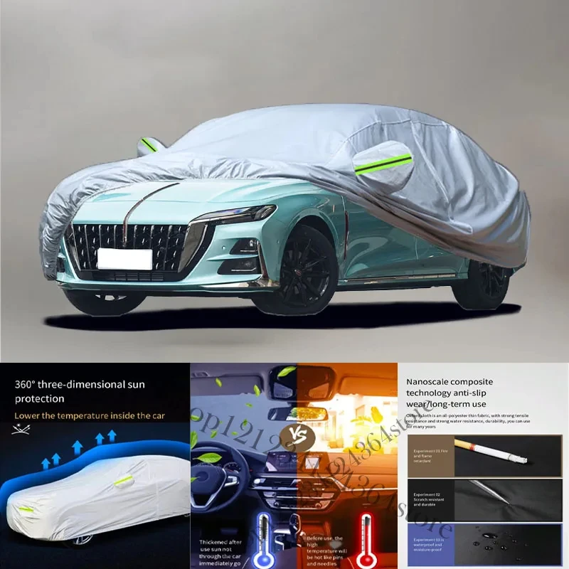 

For Hongqi-H6 Auto Anti snow Anti dust Anti-uv Anti peeling paint And Anti Rainwater 210t car cover Car cover protection