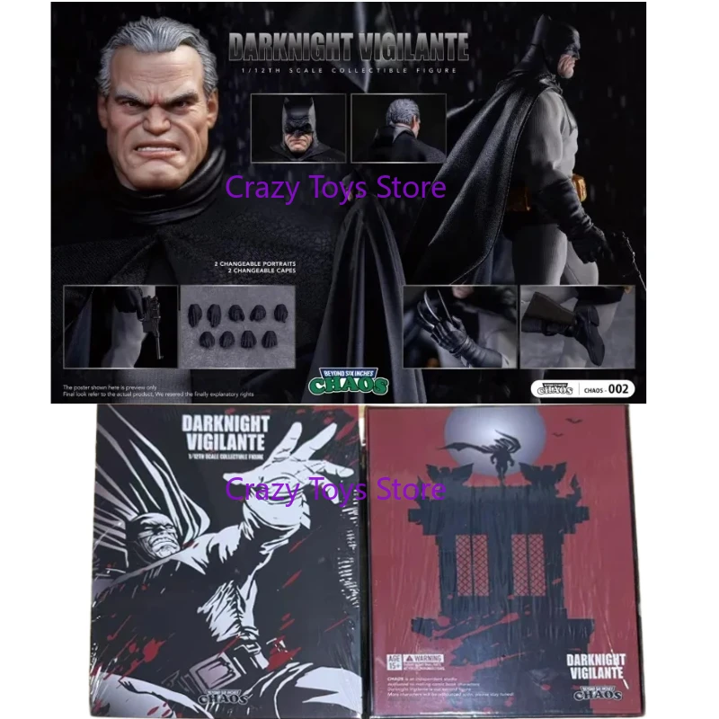 

В наличии оригинальная Chaos Night Vigilante Batman Black 1/12 CHAOS 002, аниме, экшн-коллекционная фигурка, игрушка в подарок