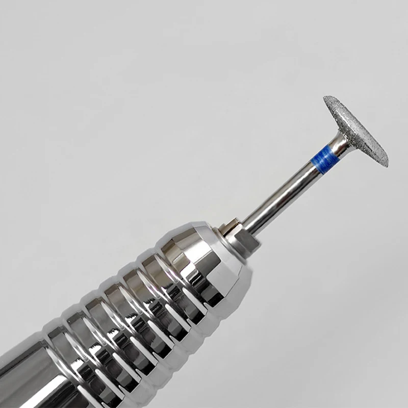 1개 네일 폴리싱 제거 헤드 다이아몬드 전동 네일 드릴 비트 디스크 그라인딩 버 T 밀스 그라인더 큐티클 커터 아트 도구