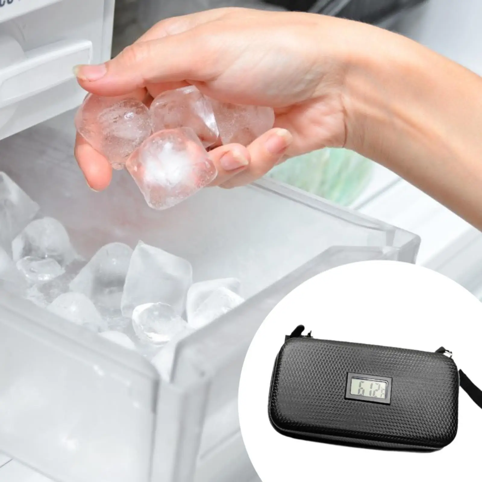 

Small Cooler Travel Case Keep Cool Water Resistant Portable Cooling Bag for Camping Ice Packs Outdoor Backpacking Trekking