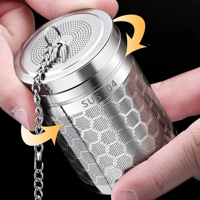 1/2pc tea infuser, ultra fine mesh tea filter for loose tea, stainless steel tea filter, tea infuser with extended chain hook