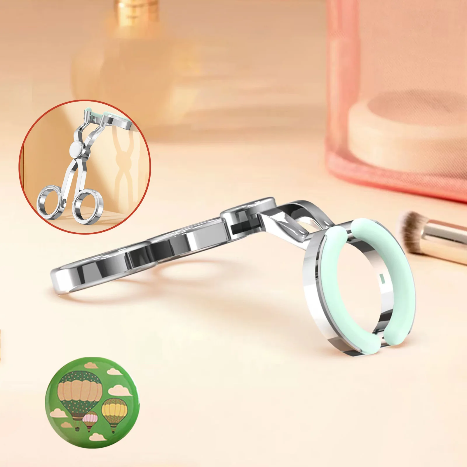 メガネクリップはミラーでまぶたをサポート 快適性と精度を高め、ソフトハードコンタクトレンズインサーターリムーバー