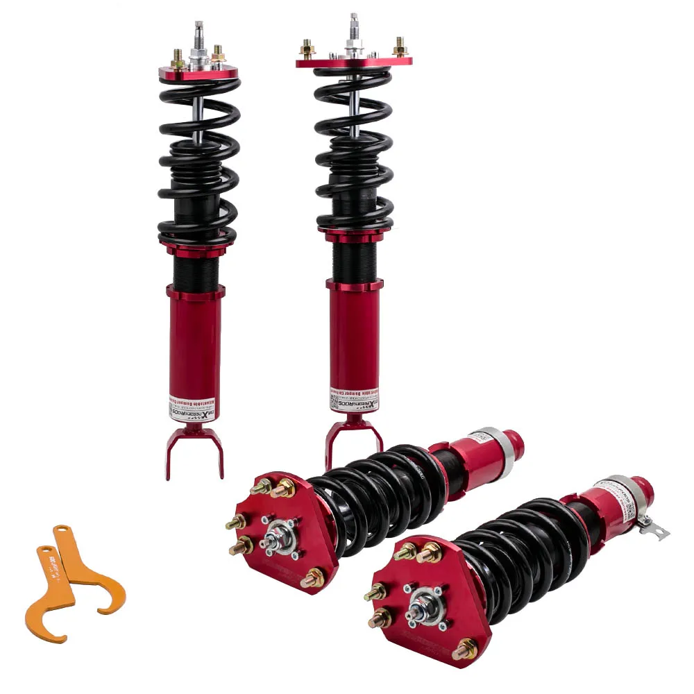 24 Damping Level Coilover Lowering Kit For Honda Prelude BB1 BB2 1992-1996 Coilover Damper Adjustable Coilover Struts Kit