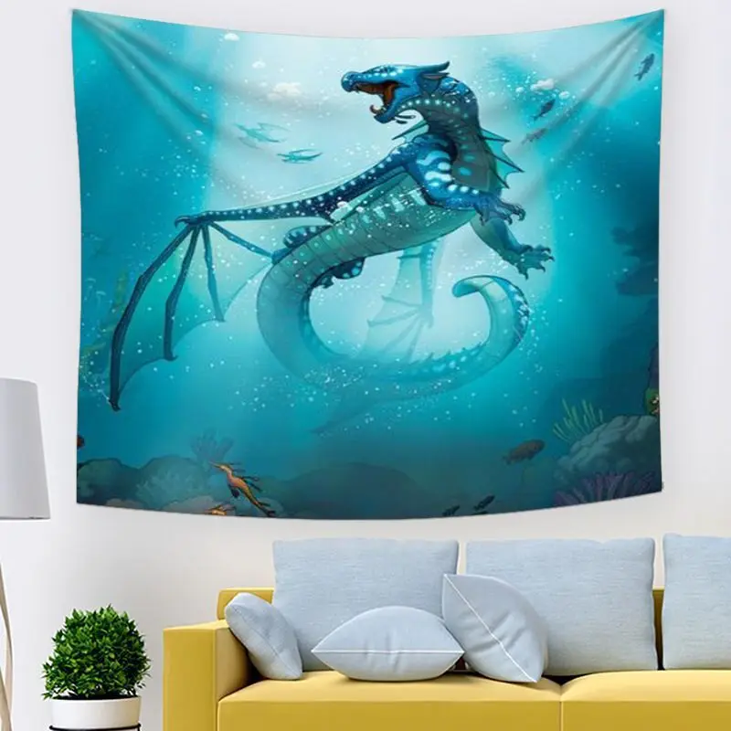 VIKAMA Wings Of Fire Dragon Aesthetic Tapestry Mythical Creature Wall Hanging Art Teen Dorm Bedroom Indie Room Home Wall Decor