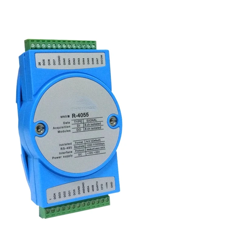 

Suitable for 8-way switching input and output module NPN/PNP sensor status to RS485 MODBUS