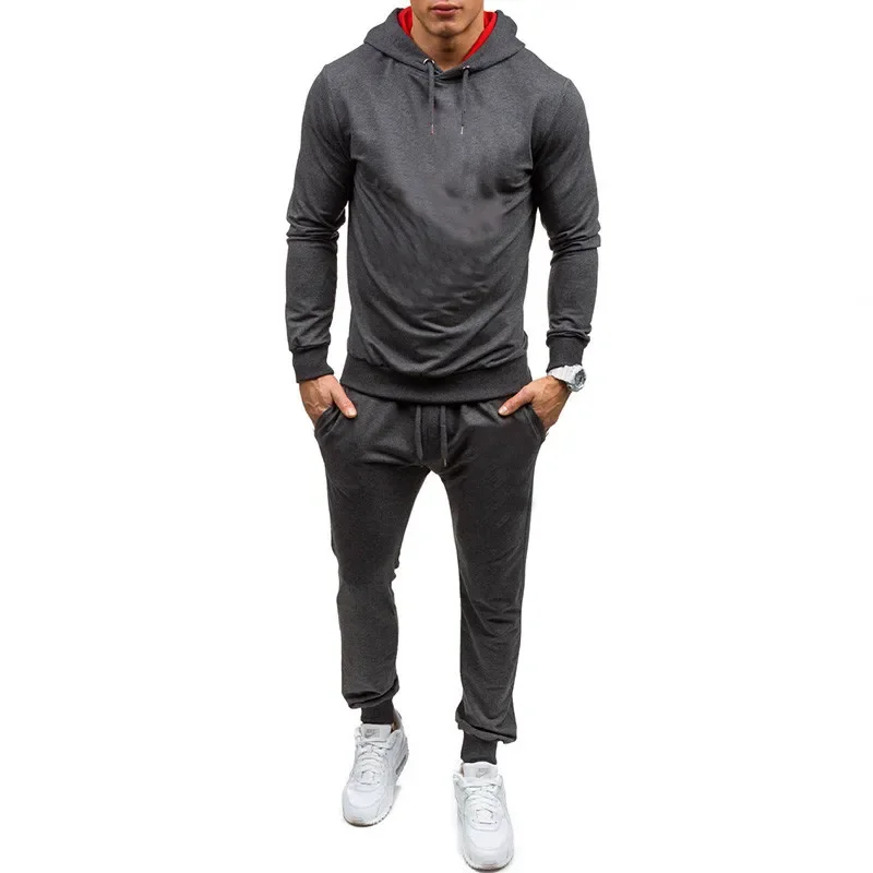 Men\'s Hoodies for Men Clothing Sweatshirt Suit 2 pcs Set  Man Tracksuit Pant Sets New in Hoodies & Sweatshirts Sports Suits Suit