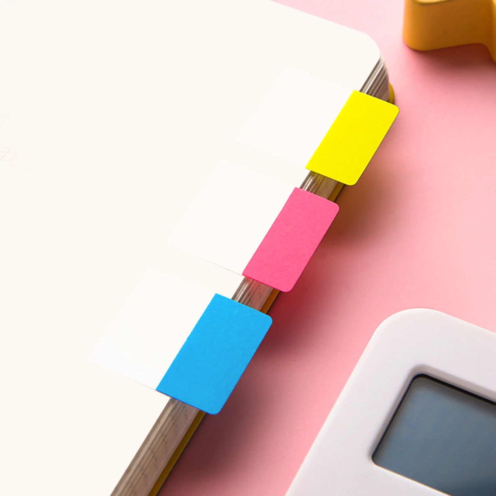 

3Sets Page Marker Sticky Memo Pads Self-Adhesive Colored Page Tabs Writable Note Stickers Portable Book Annotation Supplies