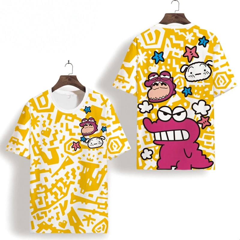 

Valentine's Day Special Crayon Shin Chan Couple's T-shirt for Men and Women, Casual Quick Drying Sports Top for Men and Women
