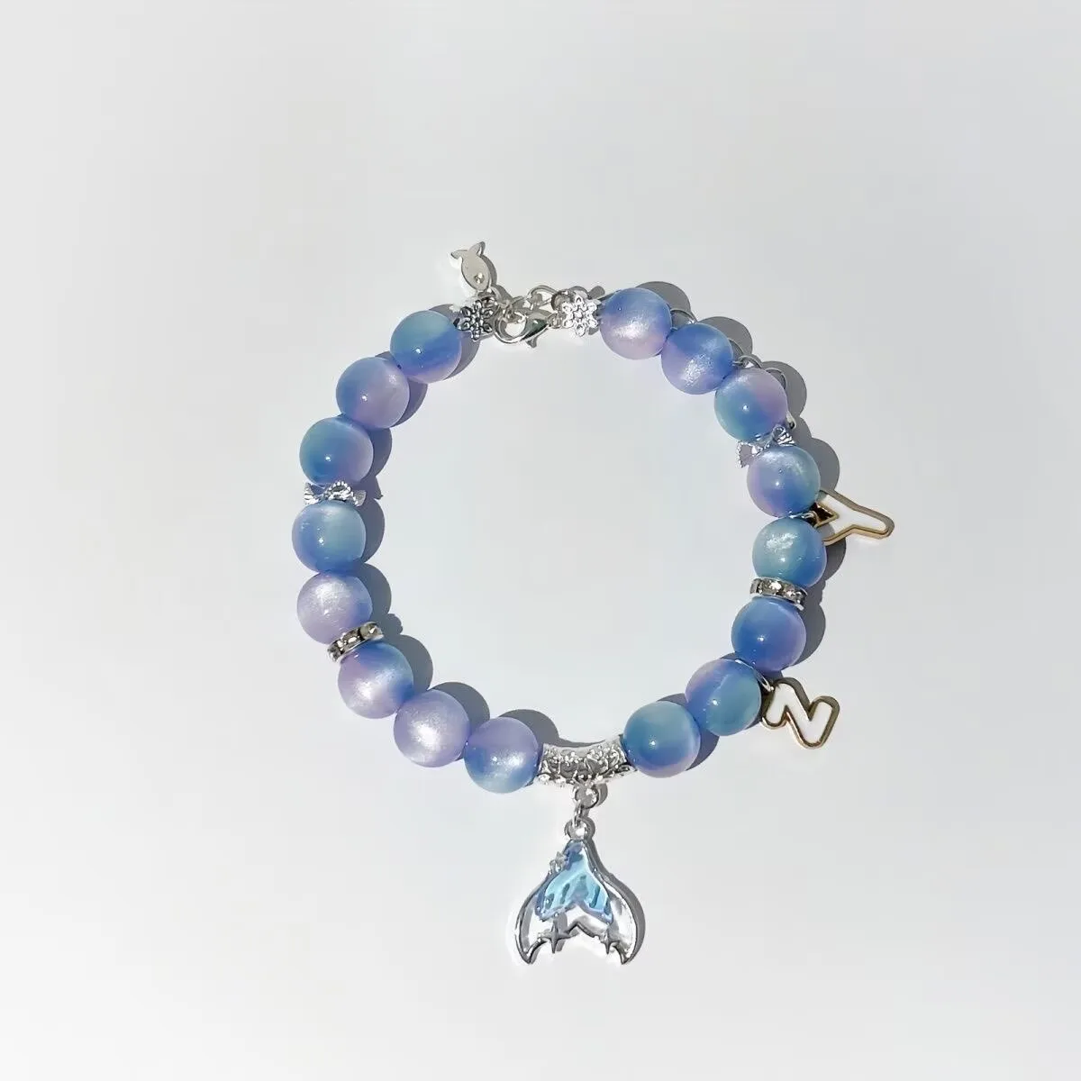 Ziyu Xingyu Color Support Fish Tail Small Fish Glass Bracelet High Beauty Gift Versatile Bracelet Customizable - view 3