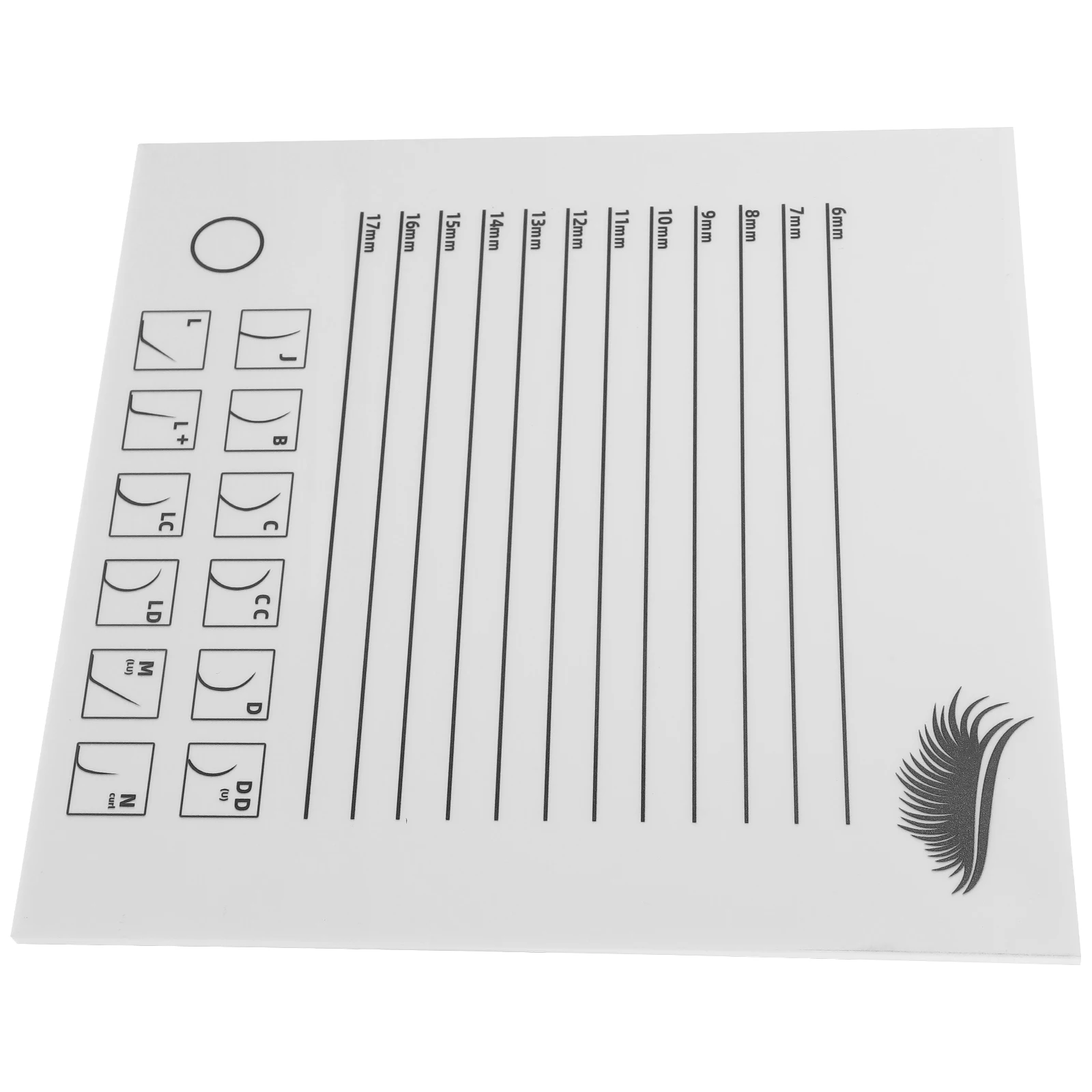 

Transparent Acrylic Eyelash Display Board Lash Extension Tray Storage Pallet Measurement Scale Lash Holder Tool For Salon Use
