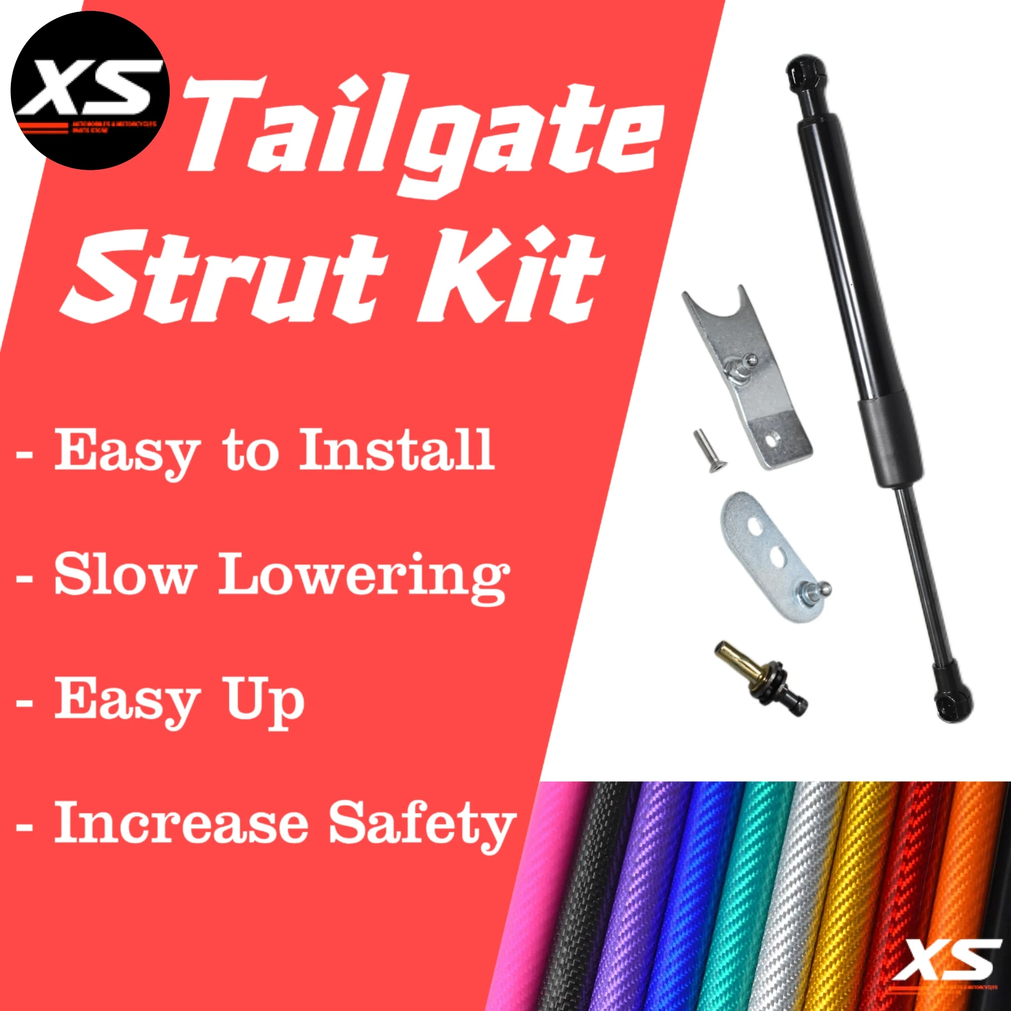 

1PC Tailgate Assist Shock DZ43104 For Chevy GMC 2500HD 3500HD 2020-2024 Pickup Slow Down Easy Up Damper Gas Strut Rod