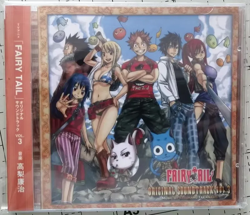 

Anime FAIRY TAIL Yasuharu Takanashi Music CD Greatest Hits OST3 Album Music Record Cosplay Walkman Car Soundtrack Box Collection