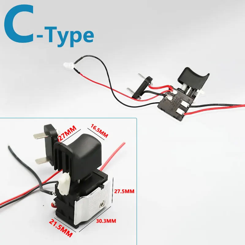 

7,2 В-24 В 16 А 5E4 для литиевой батареи, ножа и пилы, переключатель управления скоростью со светодиодными аксессуарами для инструментов