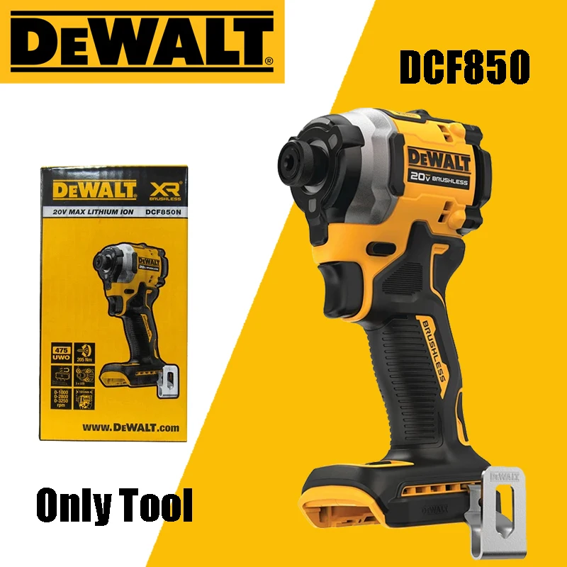 DEWALT DCF850 20V Drill Driver Electric Screwdriver Brushless Cordless Hand Drill Impact Wrench Power Tools