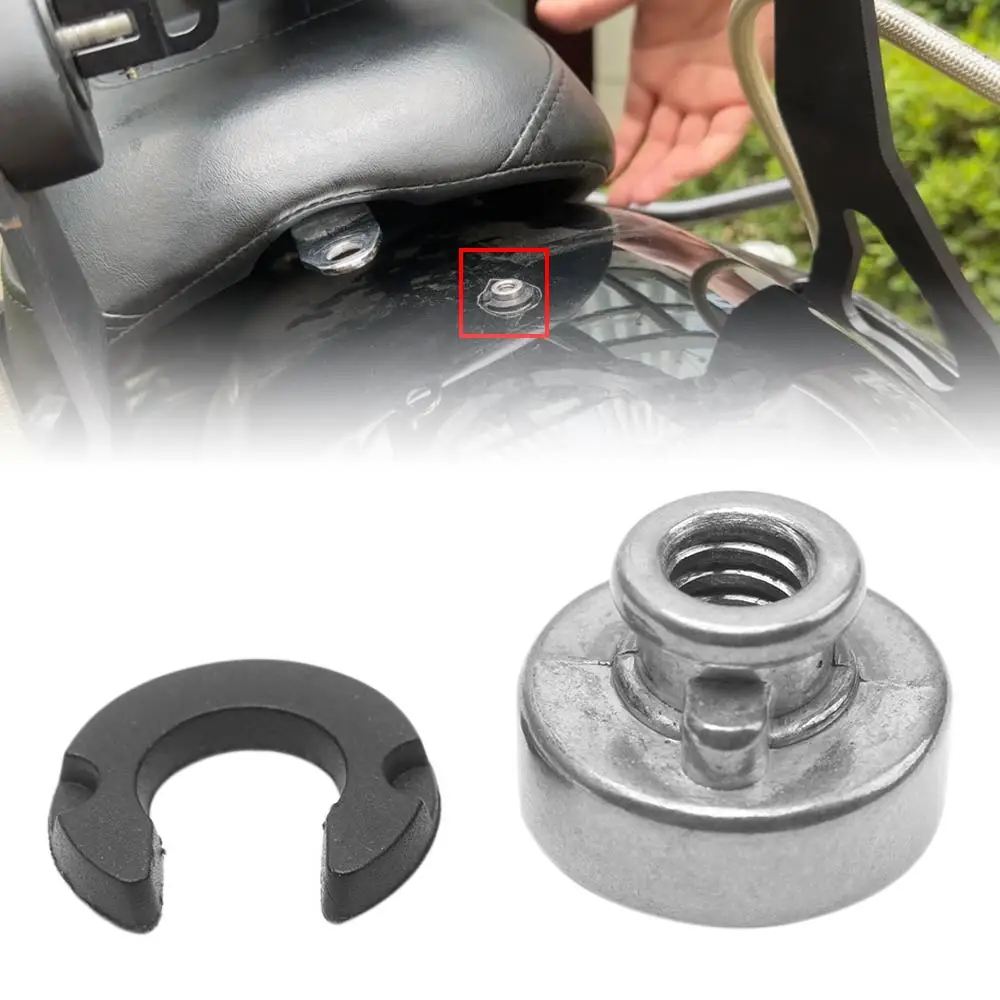 Fender Seat Nut Seat Mounting Kit For Harley Dyna Softail Sportster Touring Cvo Fxr Tri Glide Flrt Flhp Flhtp 1996-2019 Chrome