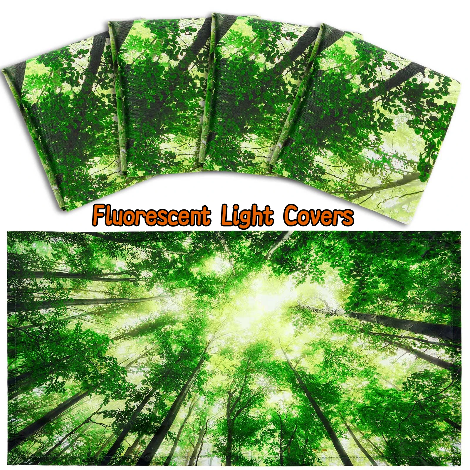 2 X 4 Feet Fluorescent Light Covers Light Covers for Ceiling Lights Classroom Magnetic Light Filters for Office, Hospitals, Home