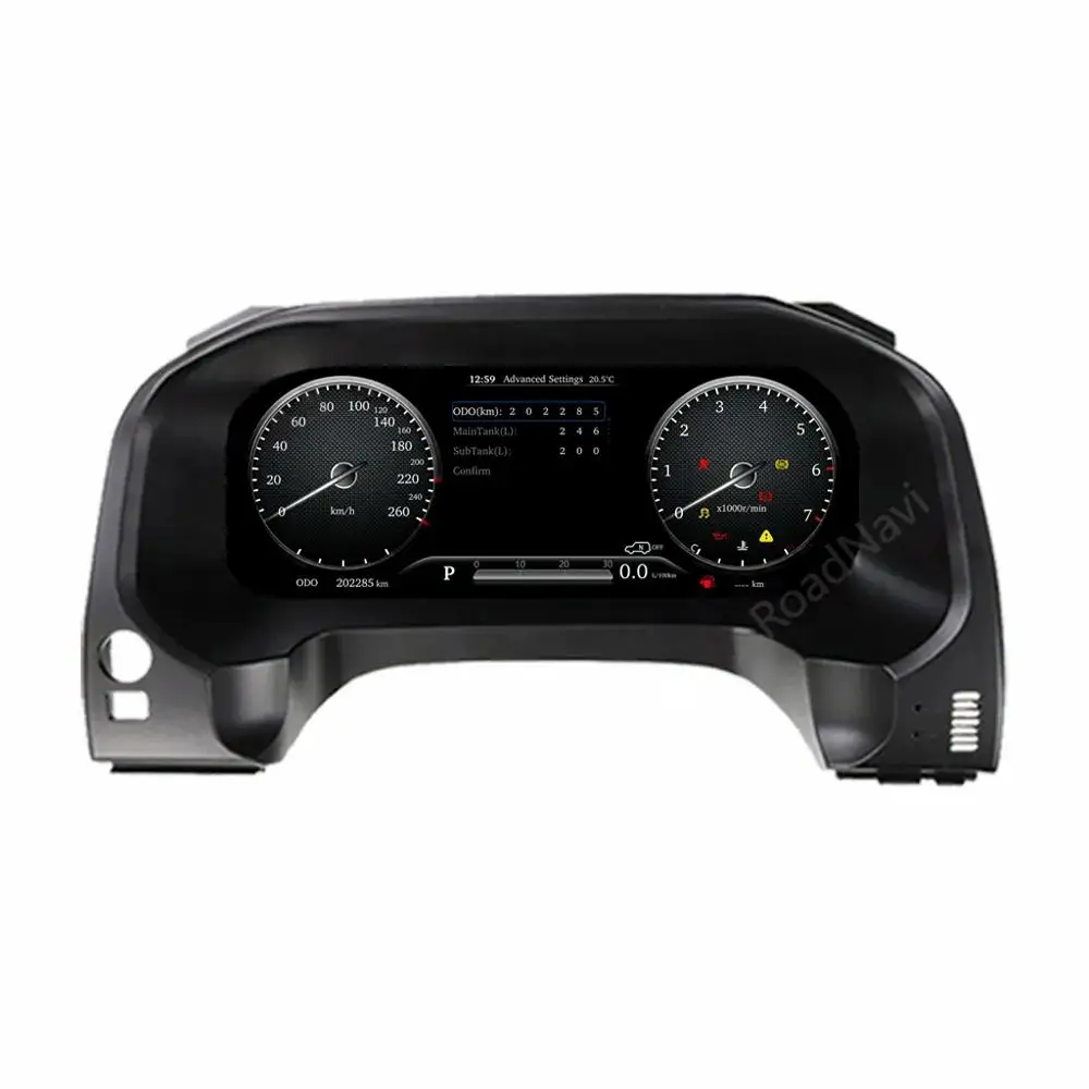 RoadNavi LCD Digital Cluster for    Land Cruiser 150 Prado 2010-2020 Dashboard Panel Speedometer