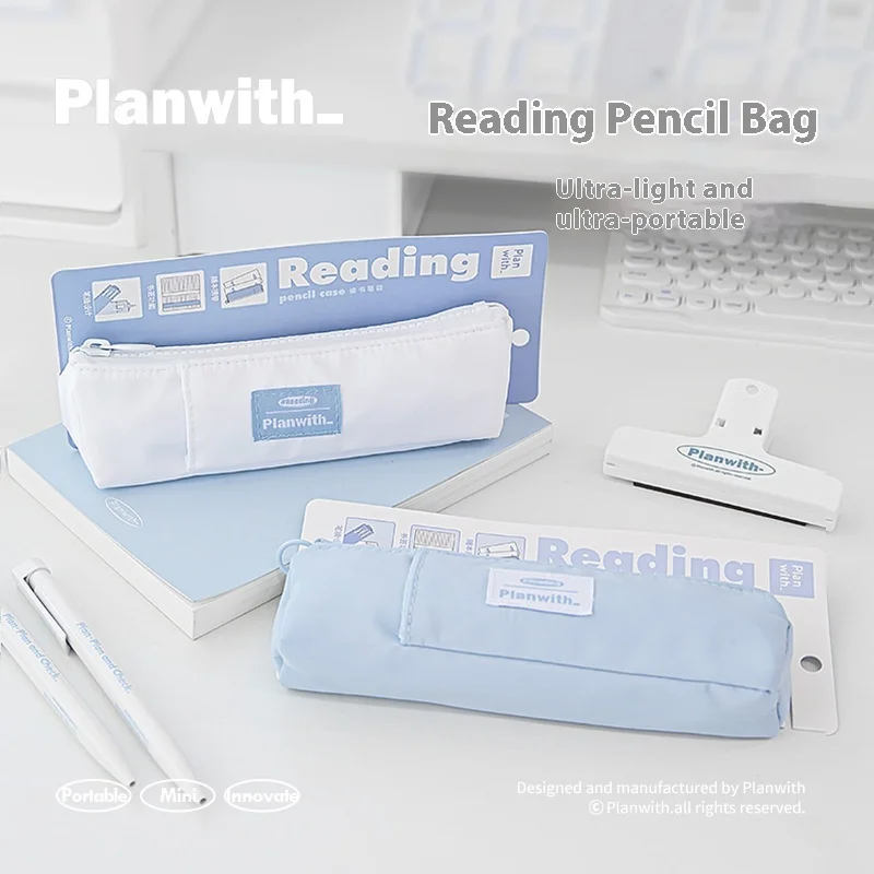 

1 Pc Small Durable Pencil Case With Straps Creative Simplicity American Style Pencil Pouch School Student Stationery Storage Bag