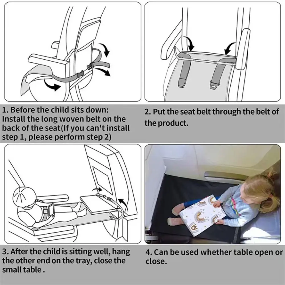 Tempat tidur gantung mobil, dudukan mobil kain Ox pesawat warna Solid pedal persegi panjang tempat tidur gantung kaki