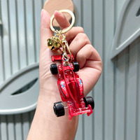 f1 keychain  Alloy F1 Racing Car Model Car shape keyring key chain Boys and Girls Schoolbag Pendant Key Chain Ring Couple