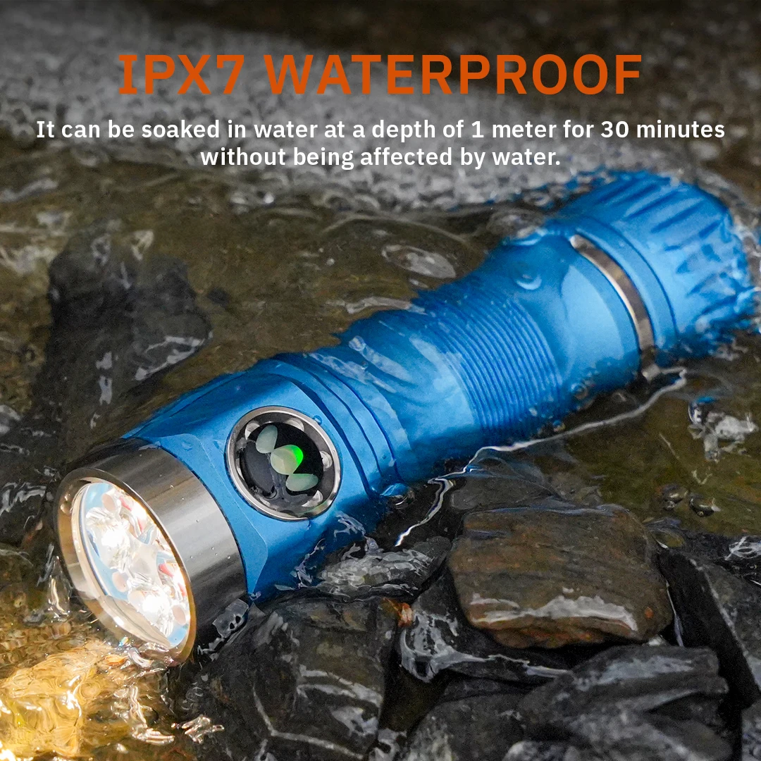 Maeerxu-Lanterna Portátil Auto Defesa, Interruptor Lateral, Bateria Li-Ion, Caça com Modo Strobe, XT2, 4000 Lumen, 21700