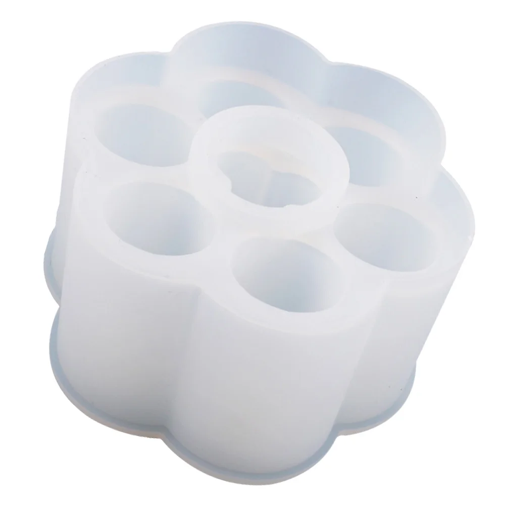 

Round Lipstick Case Mold Silicone DIY Craft Accessories Epoxy Resin Tool Easy Demold Clean Reusable Storage Jewelry Making