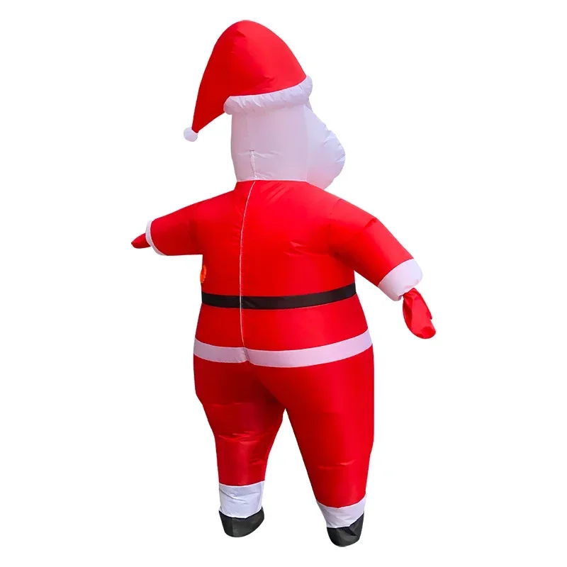 Costume Gonflable de Père Noël pour Adulte, Mascotte Rouge, Cosplay, ix, Homme