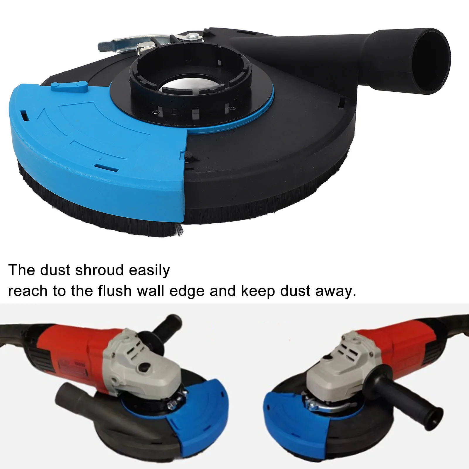 

7-дюймовый пылезащитный кожух для угловой шлифовальной машины 7-дюймовый шлифовальный пылезащитный кожух 180 мм синий черный