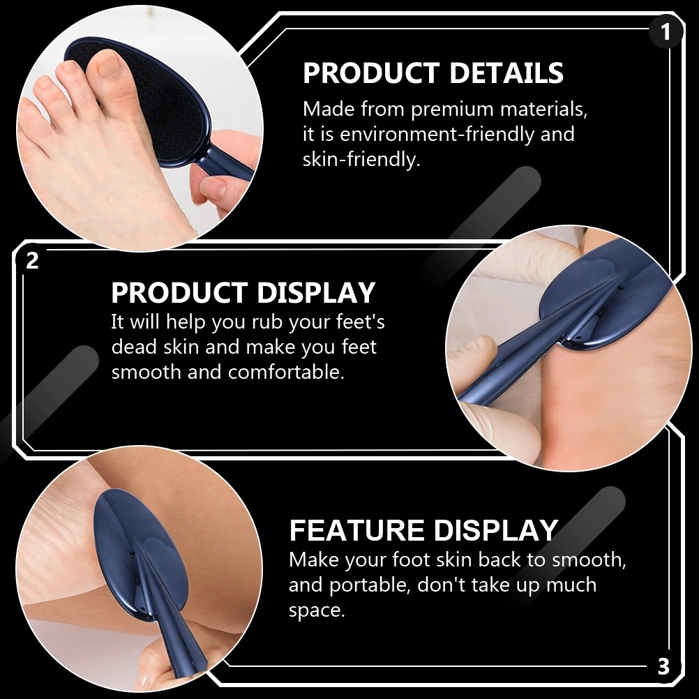 

Foot File Callus Remover Pedicure Tool Rough Surface Comfortable Grip Massage Effect Dead Skin Rub Smooth Portable Easy Use Foot