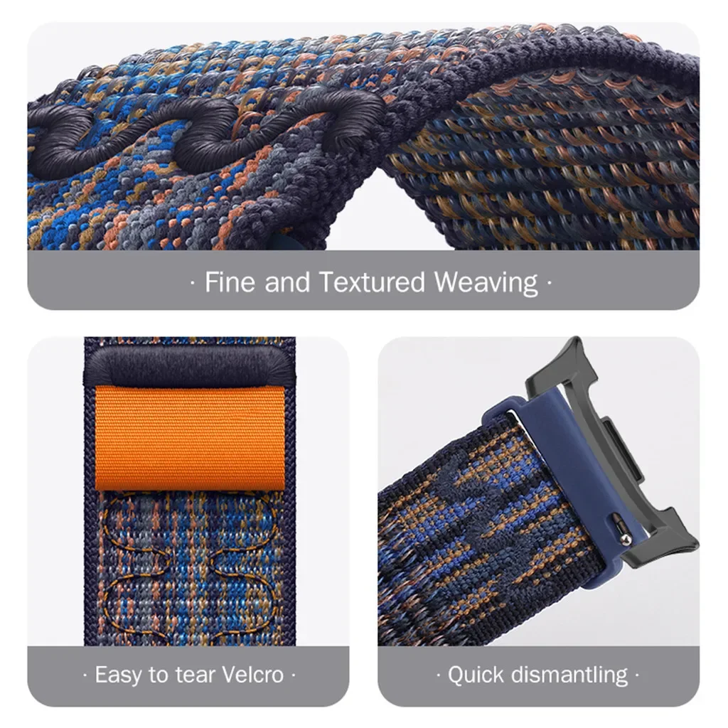 Nylon Loop Strap for Samsung Galaxy Watch 8 40MM 44MM/8classic Breathable Nylon Replacement Wristband Bracelet for Galaxy Ultra2